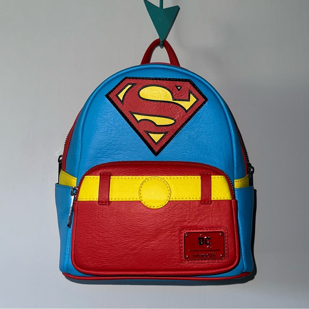 Vintage Superman Loungefly mini backpack. New!